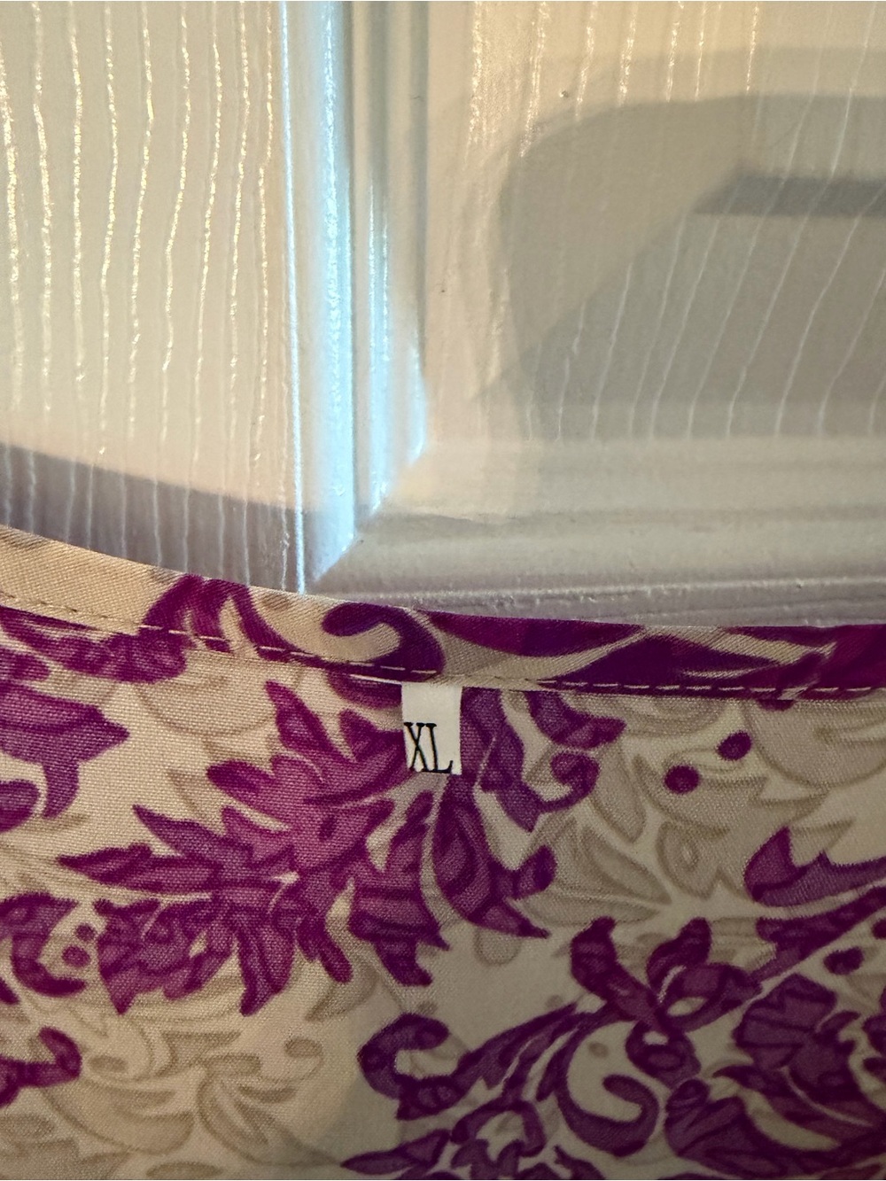 Women’s Purple Printed V-Neck Midi Dress NWOT - Picture 8 of 9